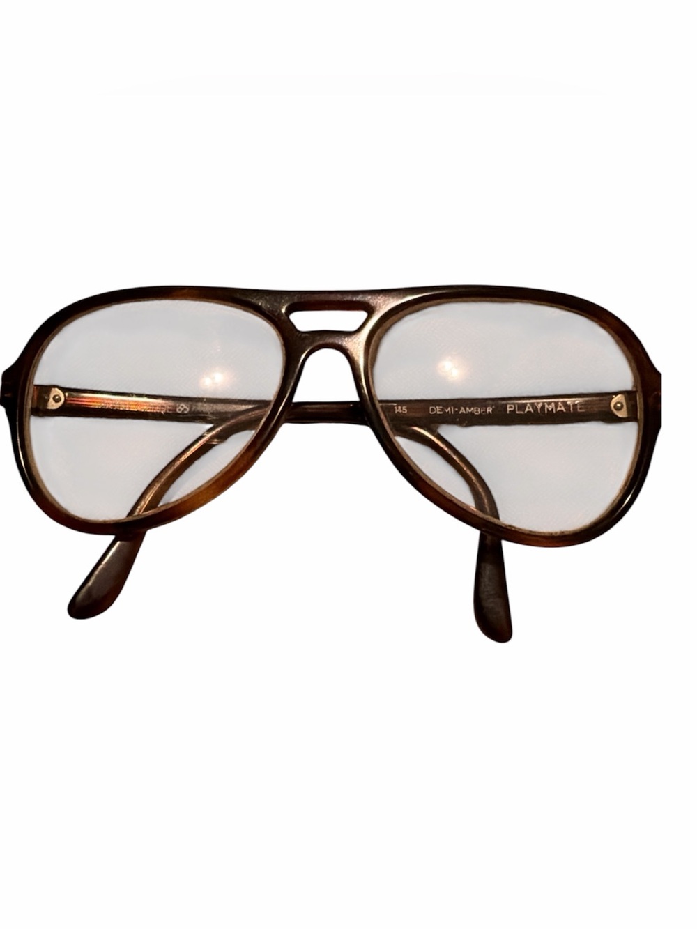 Vintage Avant-Garde PLAYMATE Eyeglasses Frame Bakeware havana Brown